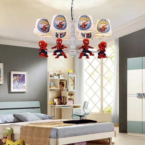 Nordic Cartoon Childrens Room Chandeliers Cute Boy Bedroom Childrens Clothing Store Kid Study Multi-head Decorative Lighting