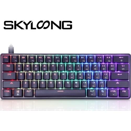 SKYLOONG Gk61s 61-Keys Bluetooth Mechanical Gamer Keyboard Keycaps 60% RGB Optical Switch Gaming Accessories Clavier PBT Keycap