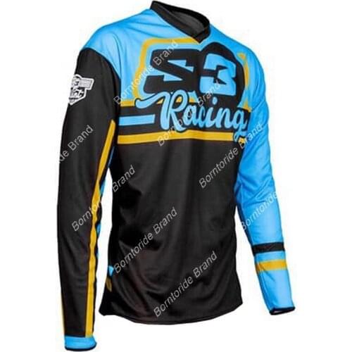 Mens downhill jersey mountain bike mountain bike shirt off-road motorcycle jersey off-road sportswear racing