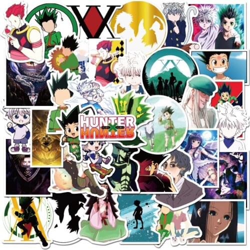 10/50pcs HUNTER X HUNTER Anime Stickers Waterproof PVC Decal For Car Laptop Suitcase Skateboard Motorcycle For Kids