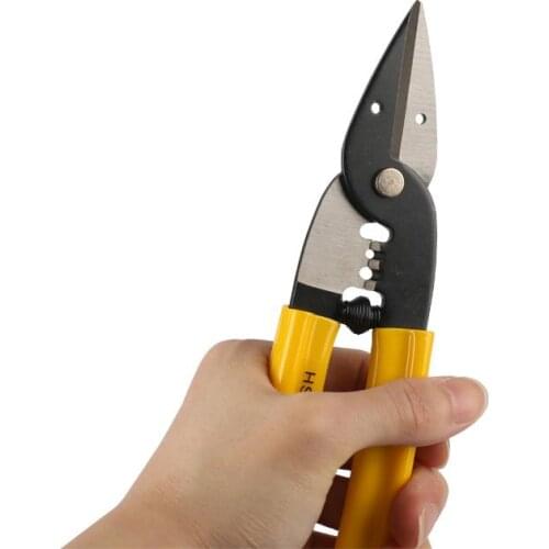 ELECALL Crimping Pliers Wire Stripper Cable cuttter Multifunctional Scissor Cable Cutter Electrician Multi Tool Hand tools