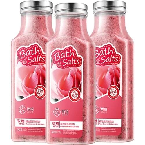 350g Bathing bomb Floral scent fragrance Jasmine rose exfoliating body scrub petals bath salts whitening rose bath bomb