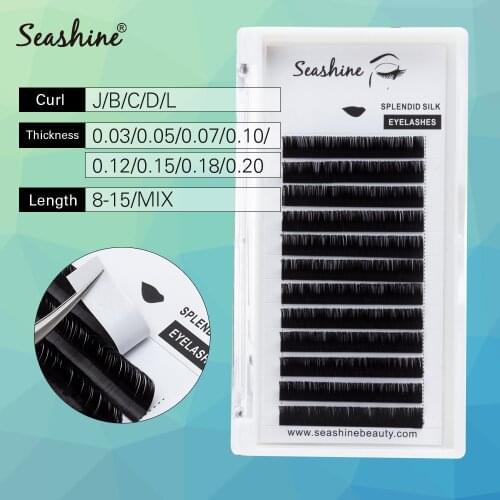 Seashine maquiagem cilios for professionals Faux mink individual eyelash lashes Soft Mink Eyelash Extension
