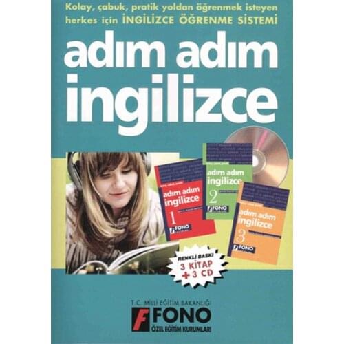 Step by Step English Cd'li 3 Book Şükrü Meric Fono Publications (TURKISH)