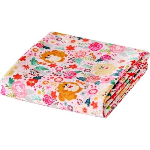 Dailylike Pure Cotton Fabric Twill Fabric Quilting Fabric Baby Cotton Fabric Sewing Quilting Fabrics Cotton Sheet Cloth 50 CM