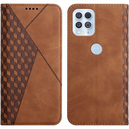 Skin Feeling Retro Vintage PU Leather Card Slot Pocket Magnet Shockproof Case for Motorola Moto Edge S / G100 Kickstand Cover
