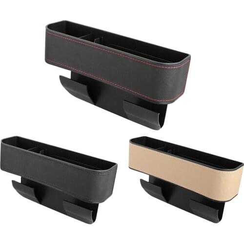 Large-capacity Leather Car Seat Organizer Holder Organizer Multifunctional Car Seat Gap Storage Box for Holding Phone Wallet Cup