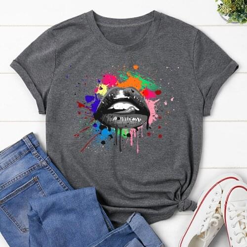 New 15 Colors Summer New 90 ’sShort Sleeve Print Clothing Womens T-Shirt Harajuku Graphic Clothing Womens Top XK00048
