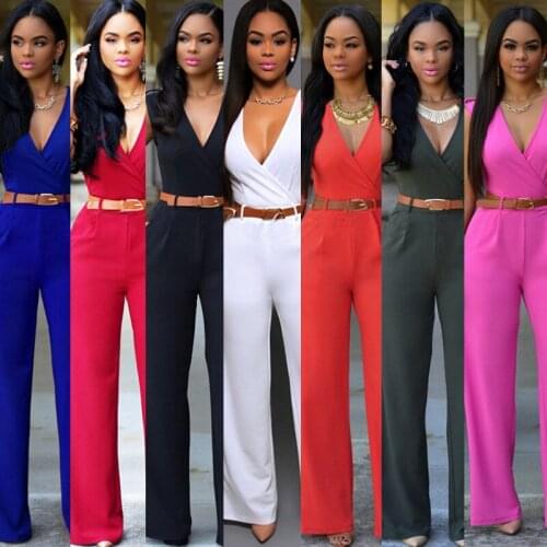 Kalenmos Street Fashion Two Piece Set Women High Waist V-neck Wide-leg Pants Irregular Outfits Solid Color Casual Belt Suit