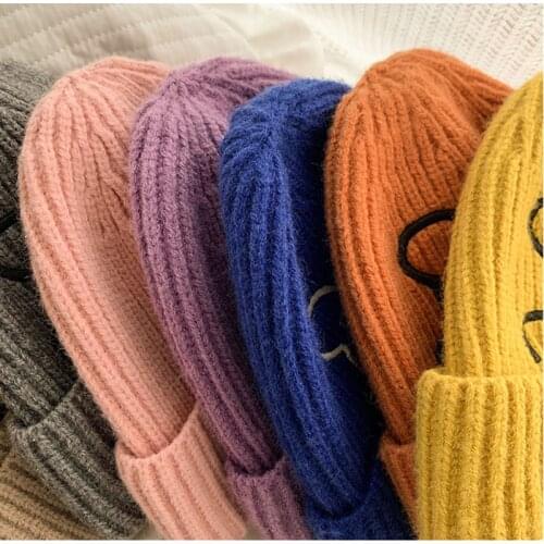 Winter Hats New Beanies Little Bear Knitted Hat Autumn Unisex Beanie Caps Warmer Bonnet Ladies Casual Cap