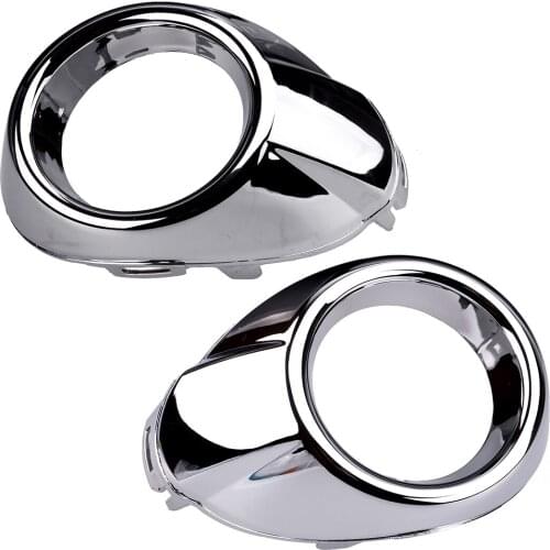 1 Pair Chrome Car Styling Front Fog Light Lamp Cover Bezel Trim Fit for Ford Focus 2012 2013 2014