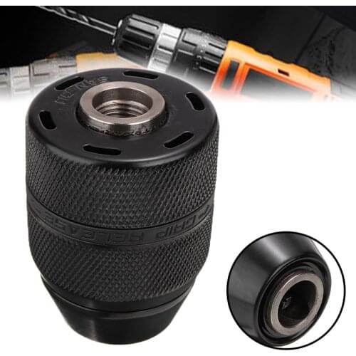 Professional Drill Chuck Heavy Duty Keyless Impact Drill Chuck 2-13mm Precision Quick Change Chuck Clamping Power Tool