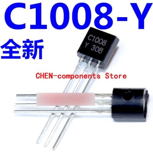 100pcs Brand new original C1008 2SC1008-Y TO-92 straight Insert triode