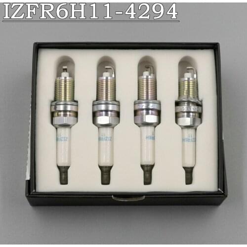 4PCS/SET iridium&platinum Engine spark plug for BMW 120/318/320/520/550/650/740/X1/X5/2.0/4.8 IZFR6H11-4294 (MUST TELL CAR VIN)