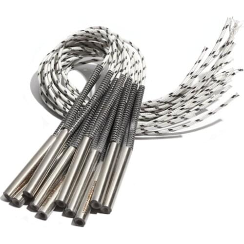 5PCS 7mm 140~160mm 316SUS 110V/220V/380V Single Head Dual Electric Heating Tube 400W/410W/430W/440W/450W Heater Element