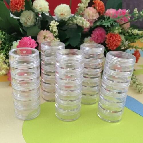 5X5G 5layer plastic bottle jar pot tin for sample art nail eye shadow powder eye serum container skin care cosmetic packing
