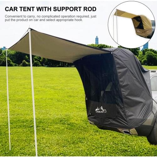 Car Trunk Tent Sunshade Rainproof Rear Tent Simple Motorhome For Self-driving Tour Barbecue Camping With The Iron Pipe