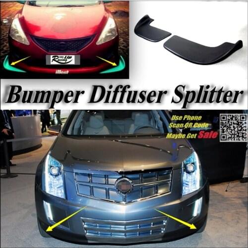 Car Splitter Diffuser Bumper Canard Lip For Cadillac Provoq Tuning Body Kit Front Deflector Car Flap Fin Chin Reduce Change
