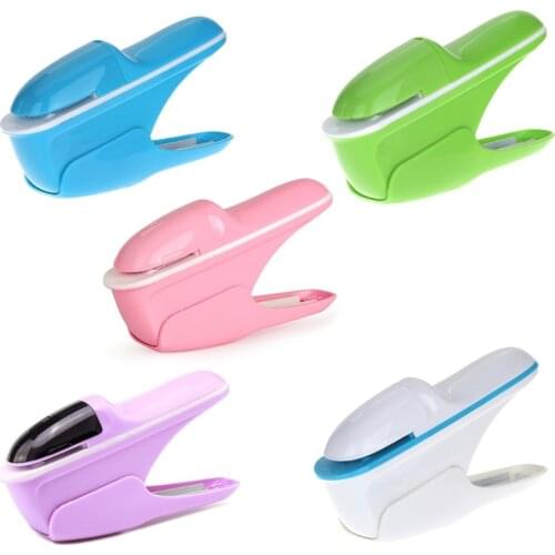 No Staples Nail Free Stapler Mini Cute Paper Book Binding Stapling Machine Stapleless Staplers Stationery