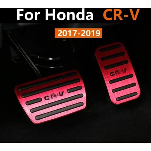 Aluminum alloy Car Styling Accelerator Gas Pedal Brake Pedal Cover Non Slip Pad AT For Honda CRV CR-V 2017 2018-2020 Accessories