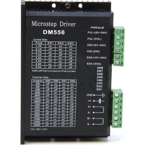 DM556 Digital Stepper motor driver 2 phase 5.6A for 57 86 stepper motor NEMA17 NEMA23 NEMA34 Stepper Motor Controller