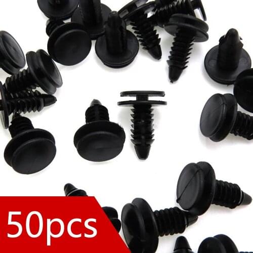 50x Interior Door Trim Plastic Panel Retainers Clips For Ford Replaces N805155-S SUV Mustang Ranger Auto Fastener Clip