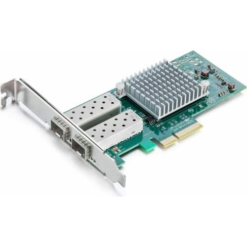For Intel I350AM2 Ethernet Network Card PCI Express 2.1 x4 Dual SFP For I350-F2