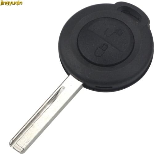 Jingyuqin 2 Button Key Fob Shell For Mitsubishi Colt Warior Carisma Spacestar Straight 2 BTN Key Cover Case Styling Replacement