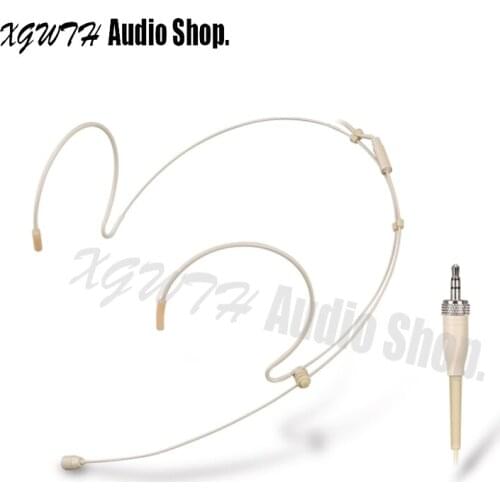 Condenser Headset Microphone For Sennheiser G1 G2 G3 Wireless Body-Pack Transmitter System 3.5mm Screw Locking Plug