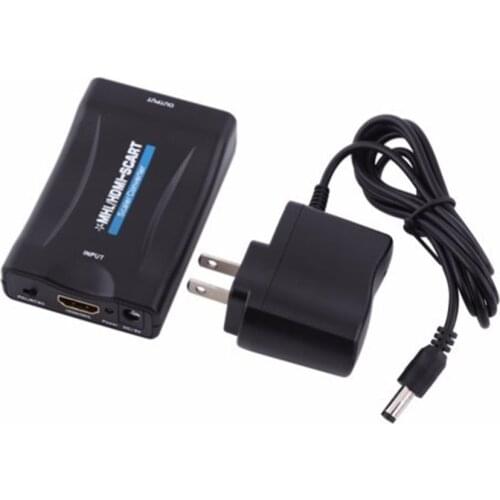 SCART To HDMI-compatible Video Converter 1080P Video Audio High End Converter AV Signal Adapter High Definition TV Receiver