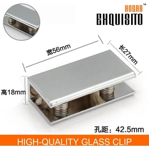 Home Hardware Fitting Glass F Clamp Fixed Folder Bracket Bracket Accessories Card Clip Glass - Plate
