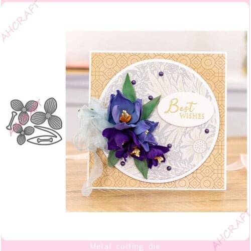 Flower and Leaf set Metal Cutting Dies for DIY Scrapbooking Photo Album Decorative Embossing PaperCard Crafts Die2021