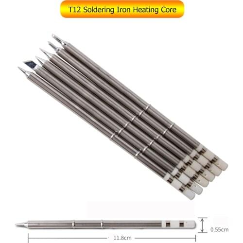 1Pcs T12 Soldering Iron Tip 75W Purple Copper Oxidation Resistance 950TPRO T12 Soldering Station Integrated Heating Core Welding