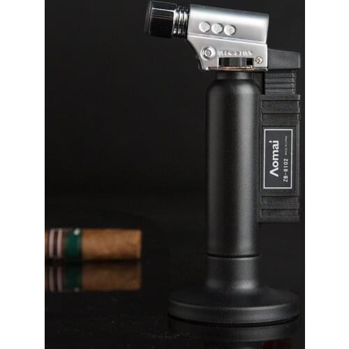 Unusual Spray Gun Torch Pipe Gas Jet Windproof Camping Lighters Kitchen Outdoor Baking BBQ Lighter Turbo Butane Cigarette Cigar