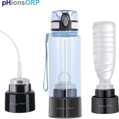 2021 New Korean Hydrogen Water Bottle Generator Ionizer 3000mAh Large Battery High H2 Concentration Sports Cup /Flask Self-Clean