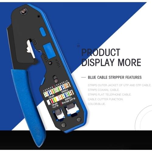 RJ45 crimping tools pliers network cable crimper wire stripper cutter ethernet clip tongs RG45 cat6 cat5e cat5 cat3 RJ11