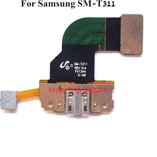 Original USB Charging Dock Port Flex cable For Samsung SM-T311 T315 T311 Charger plug With Microphone board Replacement parts