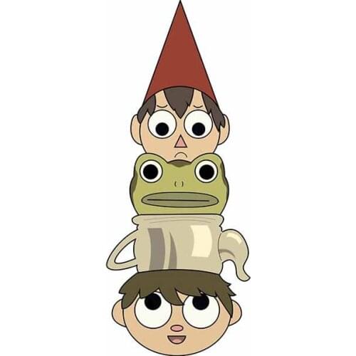 Personality Boy Teacup Frog Car Stickers Bumper Motorcycle Decal Anime Car Printing Fashion Waterproof Decal Kk13*9cm