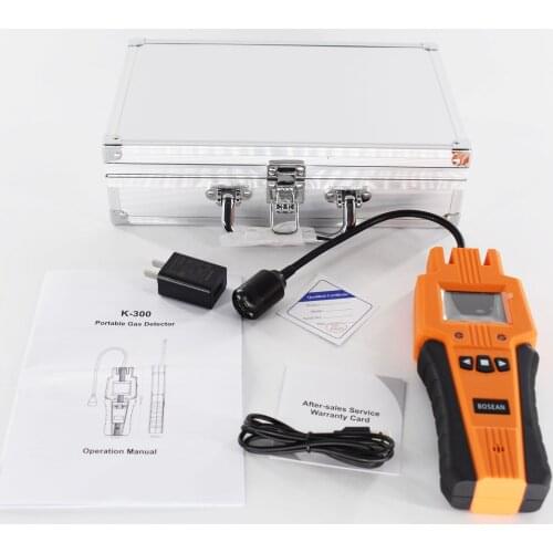 Portable hydrogen gas Detector K-300 Digital H2 leak Gas Detector Gas Analyzer Audible Visual Vibration alarm Detector