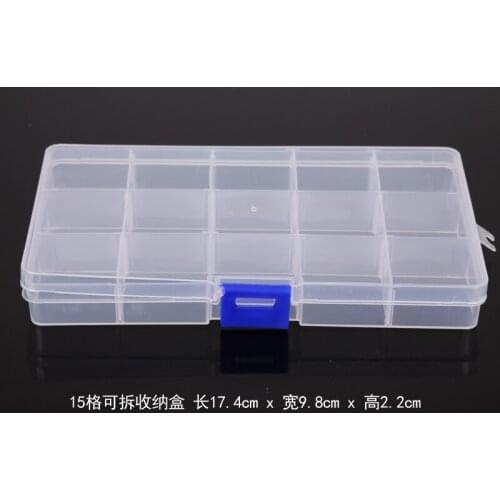 Transparent multi-cell plastic box, earrings, earrings, earrings, ring boxes, earrings, hand jewelry boxes, small jewelry storag