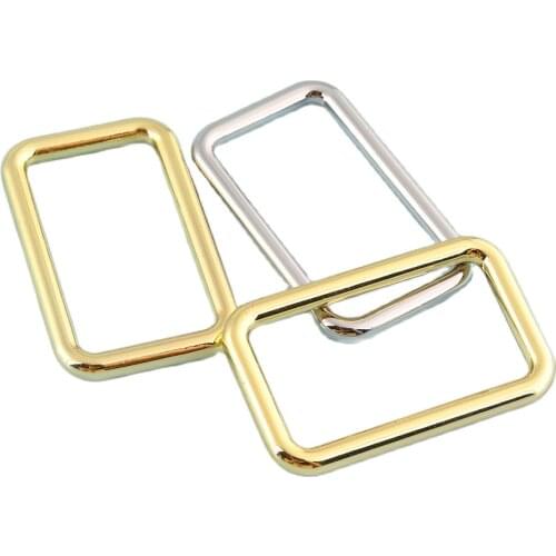 Gold Rectangular buckles Alloy Purse Clasp 1.5inch Square buckles for Webbing Strap Leathercraft Hardware Bag Accesories