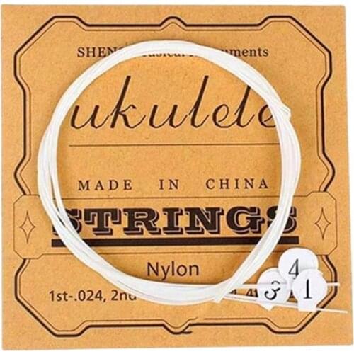 U105 Ukulele Strings Nylon Soprano Concert Tenor Ukelele Strings Musical Instrument Replacement Part Stringed Instrument