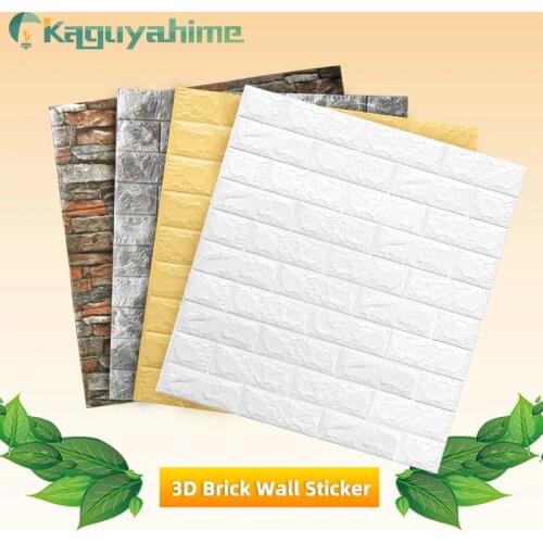 Kaguyahime 3D Waterproof Wallpaper Brick DIY Self-Adhesive Stickers Decor Home Kitchen Sticker For Kids Room Marble Wallpaper