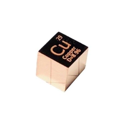 MIRROR POLISHED High Purity 99.95% Copper Cu Metal Element Periodic Table Cube 10mm
