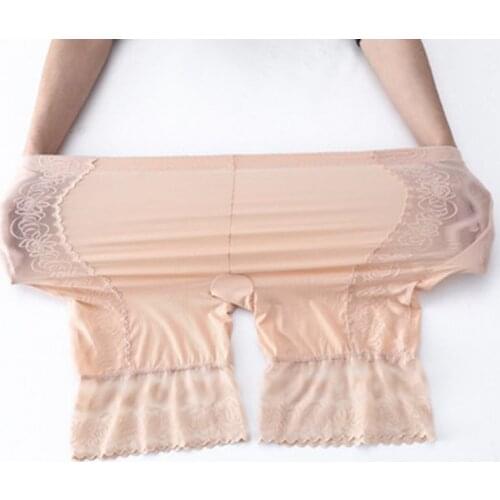 Plus Size Safety Shorts for Women Lace Thin Ice Silk Modal Anti Chafing Thigh Womens Boxer Underwear Shorts Under Skirt