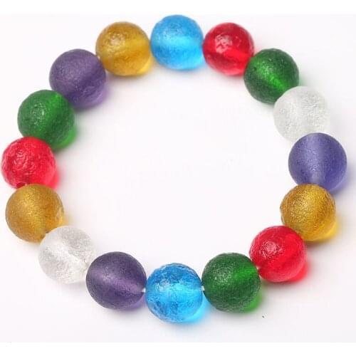 1Pcs Colorful Czech Meteorite Bracelet Beautiful Gemstone Ladies Bracelet Jewelry Birthday Party Holiday Gift Girl Diameter 1CM