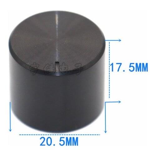 10 Piece 20.5 * 17mm plastic black knob flower shaft 6mm potentiometer adjustment knob cap speaker sound adjustment knob