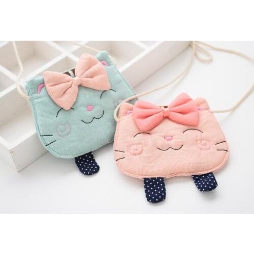 Creative Women Mini Stylish Cartoon Cute Cat bow Face Zipper Case Coin Purse Makeup Bag Purse Pouch Key Wallet Brand Clutch
