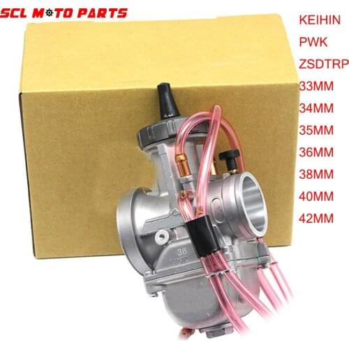 ALconstar-Motorcycle Carburetor Keihin PWK 33 34 35 36 38 40 42mm Racing Carb Universal 2T 4T Engine Dirt Bike Scooter ATV Quad