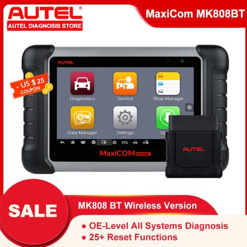 Autel MaxiCom MK808BT OBD2 Auto Diagnostic Scanner Tool Better than DS808 MK808